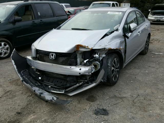2HGFB2F85FH500688 - 2015 HONDA CIVIC EX 银色 照片 2