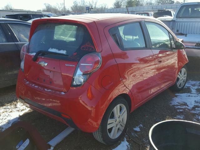 KL8CB6S93FC756721 - 2015 CHEVROLET SPARK LS RED photo 4