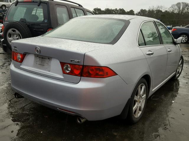 JH4CL96814C029919 - 2004 ACURA TSX SILVER photo 4