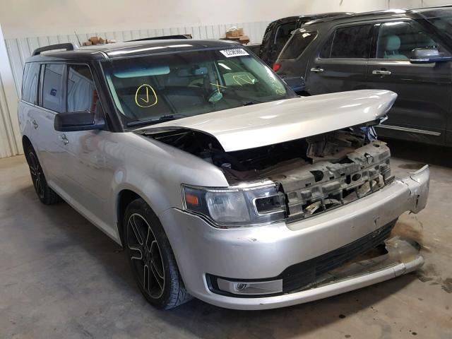 2FMGK5C85DBD24682 - 2013 FORD FLEX SEL SILVER photo 1