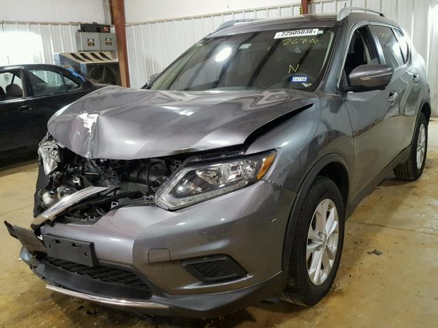 KNMAT2MT6FP502670 - 2015 NISSAN ROGUE S CHARCOAL photo 2