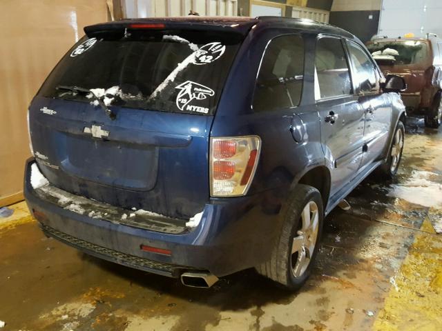 2CNDL937486070816 - 2008 CHEVROLET EQUINOX SP BLUE photo 4