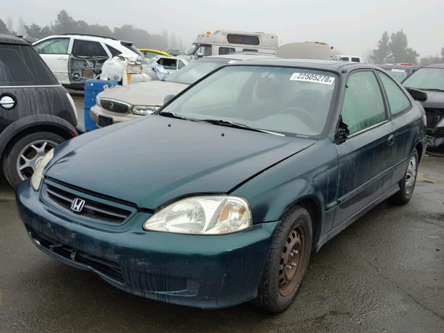 1HGEJ8242YL103594 - 2000 HONDA CIVIC EX GREEN photo 2