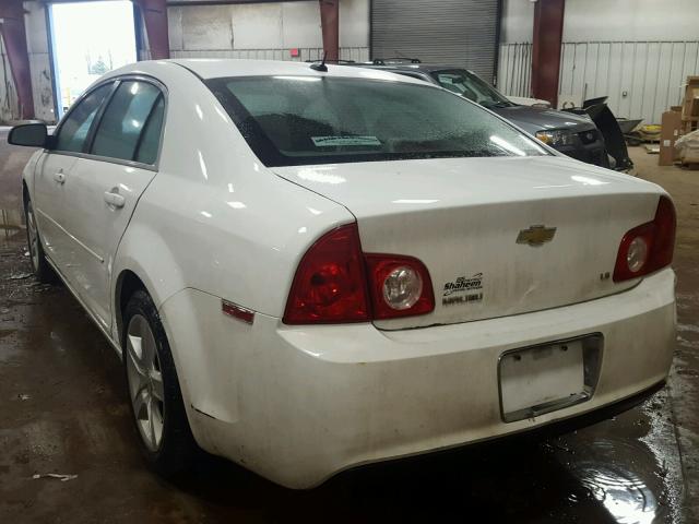 1G1ZG57B694227568 - 2009 CHEVROLET MALIBU LS WHITE photo 3