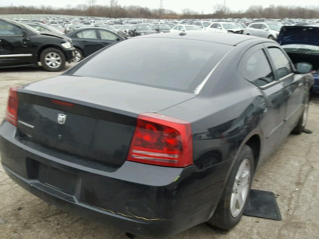 2B3KA43R37H680927 - 2007 DODGE CHARGER SE BLACK photo 4