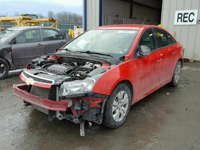 1G1PA5SG4E7418071 - 2014 CHEVROLET CRUZE LS RED photo 2