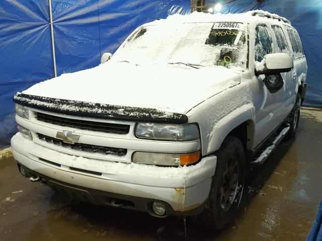 3GNFK16Z25G116925 - 2005 CHEVROLET SUBURBAN K WHITE photo 2