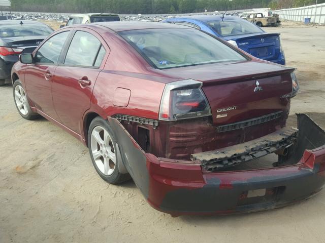 4A3AB36S07E071251 - 2007 MITSUBISHI GALANT LS BURGUNDY photo 3