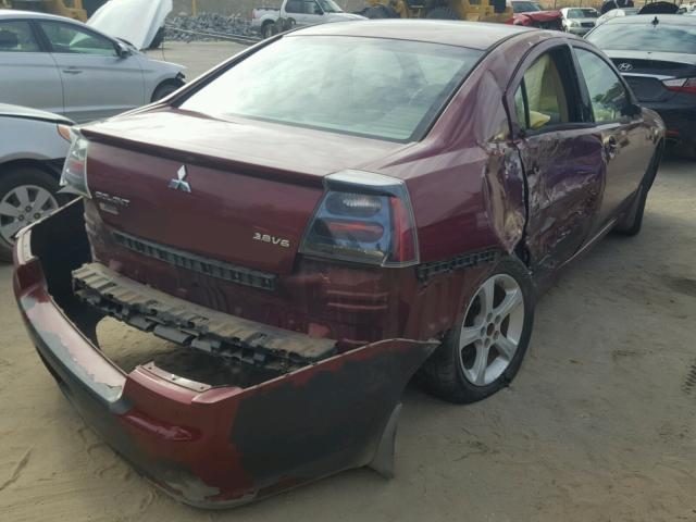 4A3AB36S07E071251 - 2007 MITSUBISHI GALANT LS BURGUNDY photo 4