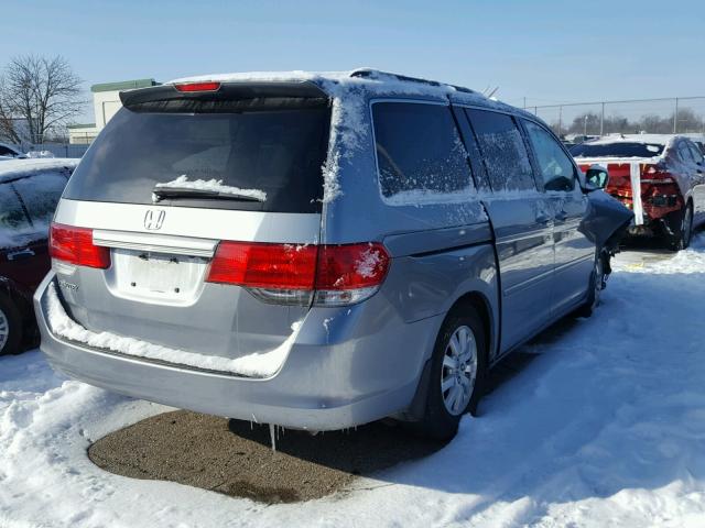 5FNRL3H72AB102310 - 2010 HONDA ODYSSEY EX GRAY photo 4