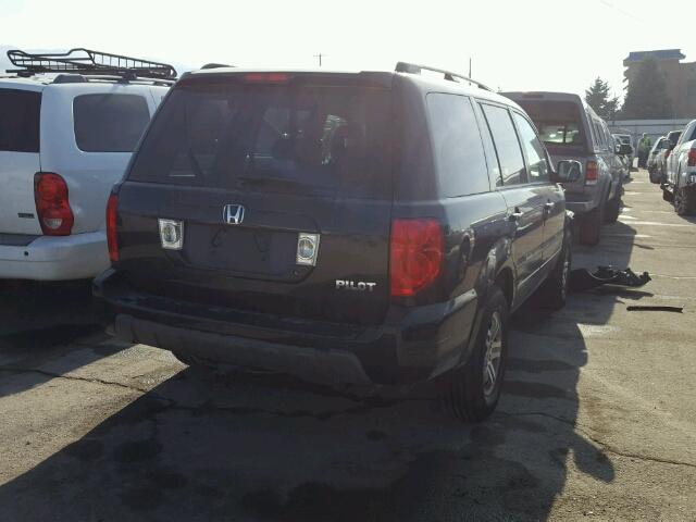 2HKYF18443H547584 - 2003 HONDA PILOT EX BLACK photo 4