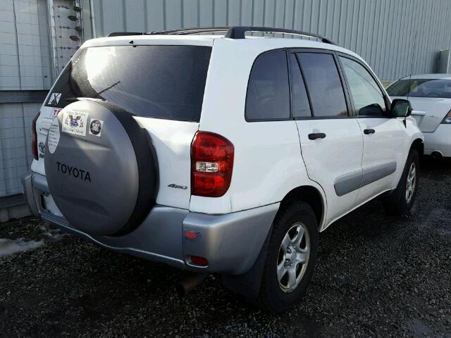 JTEHD20V246020831 - 2004 TOYOTA RAV4 WHITE photo 4