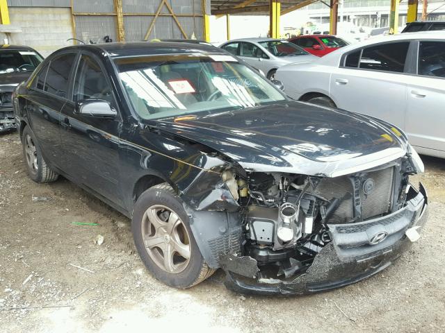 5NPET46C47H205548 - 2007 HYUNDAI SONATA GLS BLACK photo 1