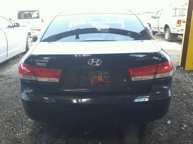 5NPET46C47H205548 - 2007 HYUNDAI SONATA GLS BLACK photo 10