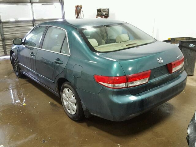 3HGCM56333G703416 - 2003 HONDA ACCORD LX TURQUOISE photo 3