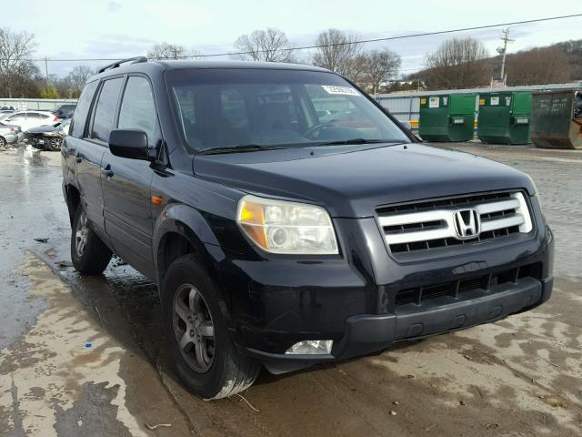 5FNYF28406B008789 - 2006 HONDA PILOT EX BLACK photo 1