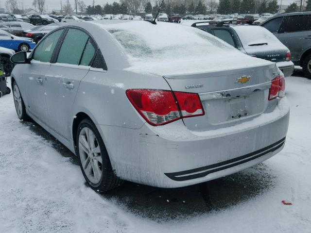 1G1PG5SB1F7257683 - 2015 CHEVROLET CRUZE LTZ SILVER photo 3