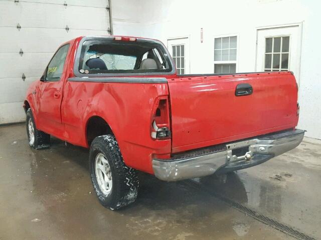 2FTDF18W9VCA83023 - 1997 FORD F150 RED photo 3