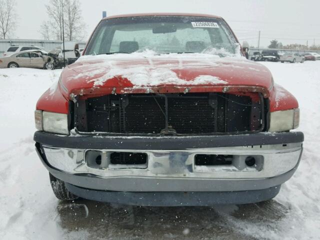 1B7HC16Y7VJ564159 - 1997 DODGE RAM 1500 RED photo 9