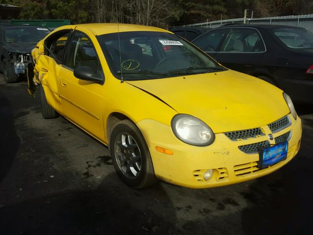 1B3ES56C53D224488 - 2003 DODGE NEON SXT YELLOW photo 1