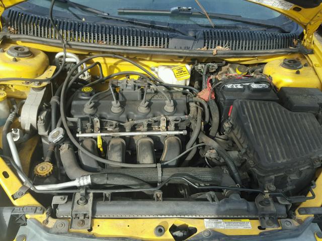 1B3ES56C53D224488 - 2003 DODGE NEON SXT YELLOW photo 7