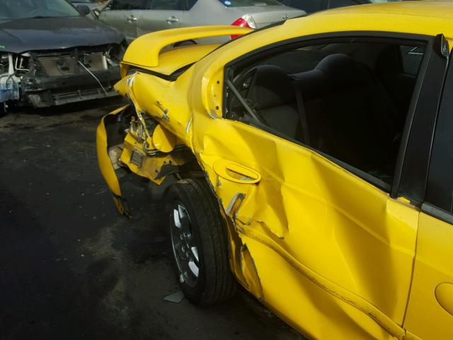 1B3ES56C53D224488 - 2003 DODGE NEON SXT YELLOW photo 9