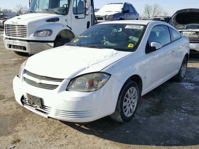 1G1AT18H597187356 - 2009 CHEVROLET COBALT LT WHITE photo 2