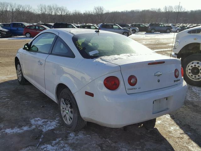 1G1AT18H597187356 - 2009 CHEVROLET COBALT LT WHITE photo 3