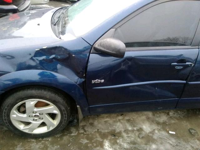 5Y2SL628X4Z453873 - 2004 PONTIAC VIBE BLUE photo 9