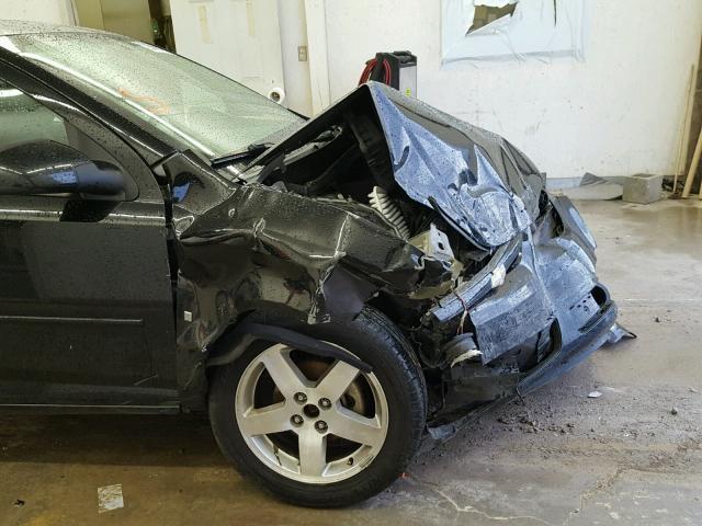 1G1AL15F867881635 - 2006 CHEVROLET COBALT LT BLACK photo 9