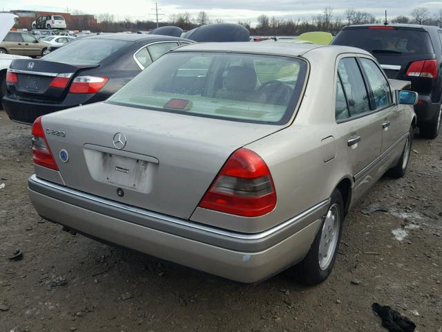 WDBHA22E2SF128808 - 1995 MERCEDES-BENZ C 220 BEIGE photo 4