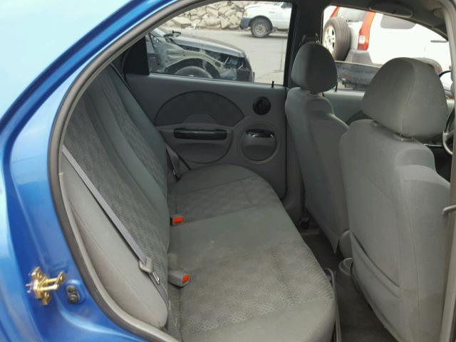 KL1TD52655B364675 - 2005 CHEVROLET AVEO BASE Mavi foto 6
