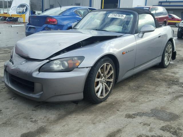 JHMAP21477S000569 - 2007 HONDA S2000 SILVER photo 2