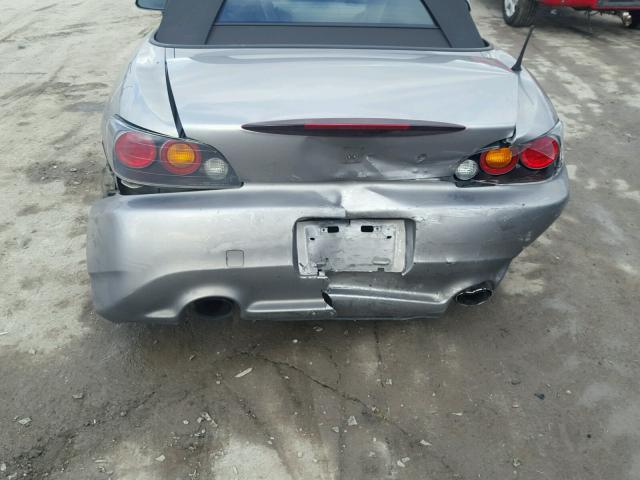 JHMAP21477S000569 - 2007 HONDA S2000 SILVER photo 9