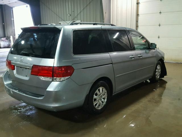 5FNRL38798B061264 - 2008 HONDA ODYSSEY EX BLUE photo 4