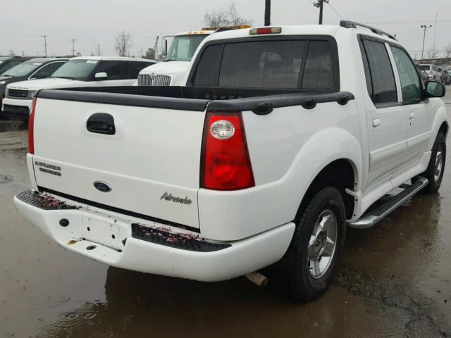 1FMDU67K65UA53376 - 2005 FORD EXPLORER S WHITE photo 4