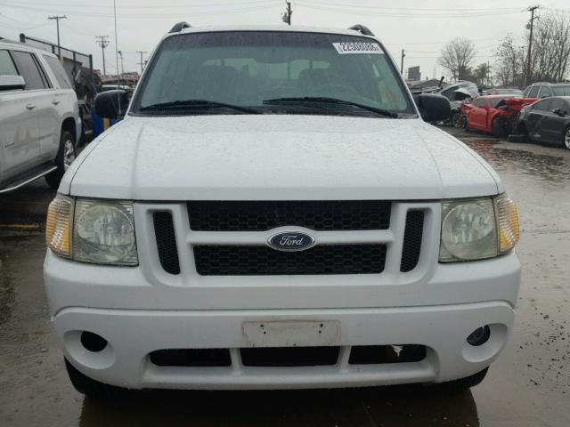 1FMDU67K65UA53376 - 2005 FORD EXPLORER S WHITE photo 9