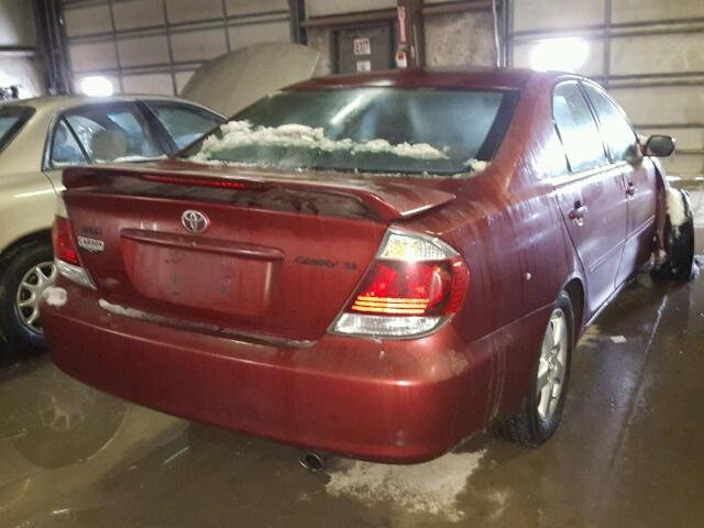 4T1BE32K96U114571 - 2006 TOYOTA CAMRY LE MAROON photo 4