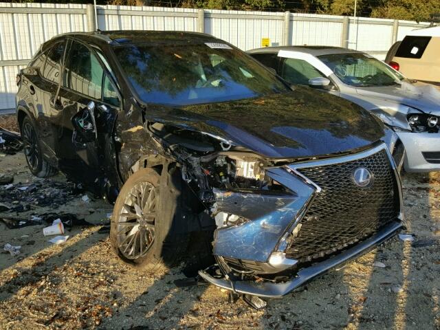 2T2BGMCA2HC013815 - 2017 LEXUS RX 450H BLUE photo 1