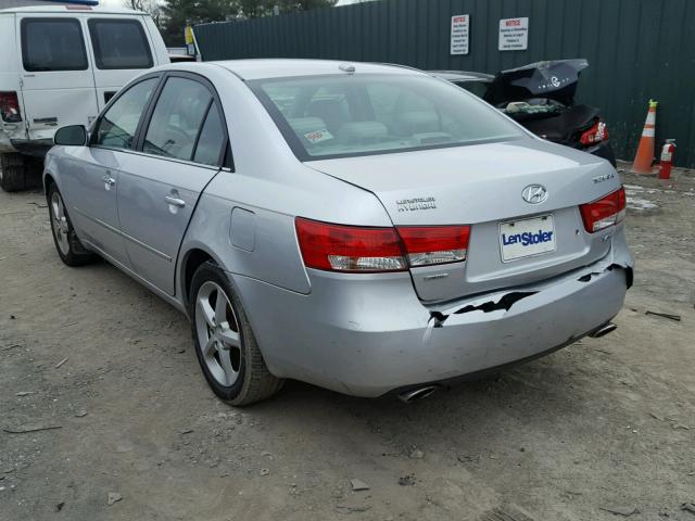 5NPEU46F68H301108 - 2008 HYUNDAI SONATA SE SILVER photo 3