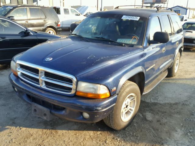 1B4HR28Z2XF616732 - 1999 DODGE DURANGO BLUE photo 2