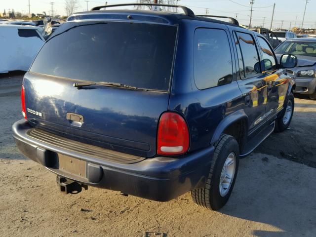 1B4HR28Z2XF616732 - 1999 DODGE DURANGO BLUE photo 4