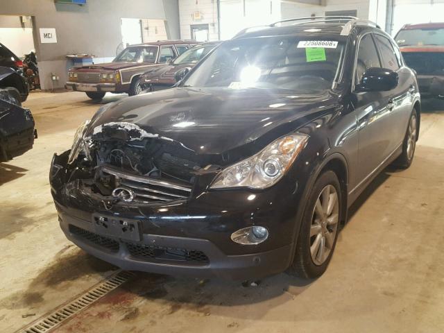 JNKAJ09F08M361479 - 2008 INFINITI EX35 BASE BLACK photo 2