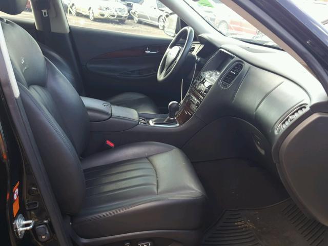 JNKAJ09F08M361479 - 2008 INFINITI EX35 BASE BLACK photo 5