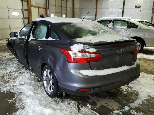 1FADP3F2XEL340419 - 2014 FORD FOCUS SE GRAY photo 3