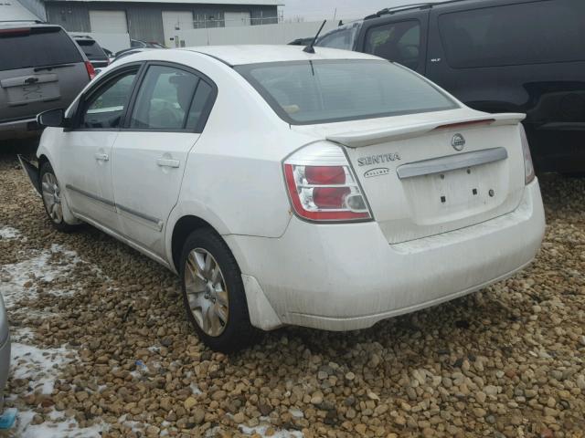 3N1AB6AP1BL634231 - 2011 NISSAN SENTRA 2.0 WHITE photo 3