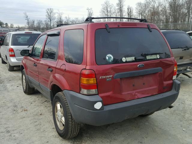 1FMYU031X3KB85769 - 2003 FORD ESCAPE XLT RED photo 3