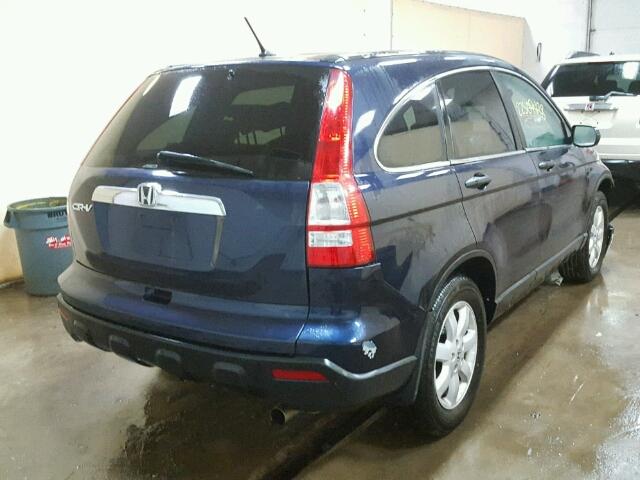 5J6RE48558L007563 - 2008 HONDA CR-V EX BLUE photo 4