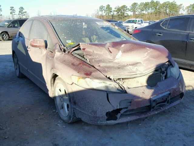 1HGFA15848L019996 - 2008 HONDA CIVIC EX BURGUNDY photo 1