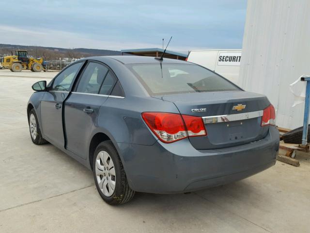 1G1PD5SH1C7325747 - 2012 CHEVROLET CRUZE LS BLUE photo 3